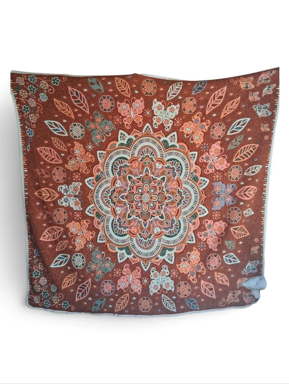 Bohemian Quilt Full / Queen Rust Orange